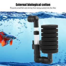 Single Sponge Filter, Aquarium Single Sponge Filter Biological Cotton Detachable Mini with Suction Cup for Fish Tank