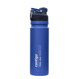 Contigo Free Flow Stainless Steel Water Bottle, 100% Leak-Proof, Large BPA Free Insulated Thermal Water Bottle, Keeps Drinks Cold for up to 29 Hours, Premium Outdoor Insulated Sports Bottle, 700ml