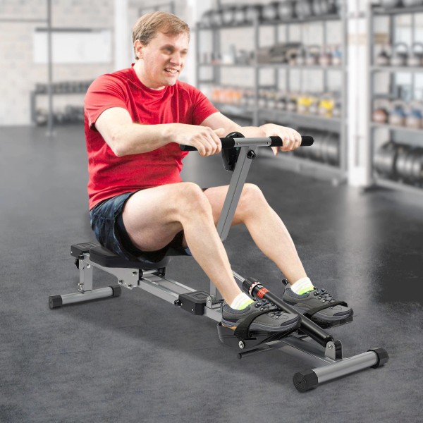 Unbranded Home Rowing Foldable Rowing Exercise Machine Hydraulic Rowing Machine