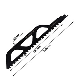 Frogetu Reciprocating Saw Blade Stone, Reciprocating Saw Blades Metal Stone Saw Blade, Carbide Steel Reciprocating Saw Blades for Aerated Concrete, Metal, Brick, Concrete (305 mm)