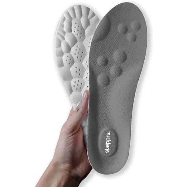 Original Stepprs Comfort Boosting Massage Insoles, 4D Memory Foam Thermal