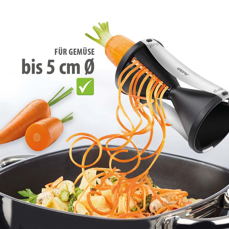 Gefu Spirelli & Tweezer-Set, Spiral Cutter, Kitchen Tweezer 2-PCs., 00079/A