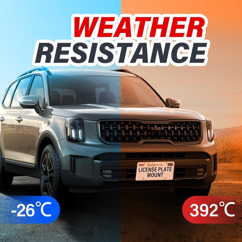 Heavy Duty Front License Plate Bracket Compatible with Kia Soul