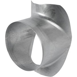 Vent Systems 6" to 6" Inch Saddle Branch for HVAC Systems - Collar Connector for Optimal and Efficient Airflow. Round Duct Takeoff for Duct Connection. Perfect for Upgrade and Retrofit Projects