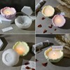 Voaesdk Flower Bowl Resin Molds, 2PCS Lotus Tray Silicone Moulds,