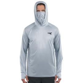 KastKing Sun Tamer Performance Fishing Hoodie, UPF 50 Sun Protection Shirt, Built-in Neck Gaiter, HYDROCOOLING Cooling Fabric
