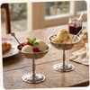 Reallnaive 4 Set Stainless Steel Ice Cream Cup with Forks
