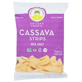 Artisan Tropic Cassava Strips Sea Salt, 4.5 Oz (Pack of 12)