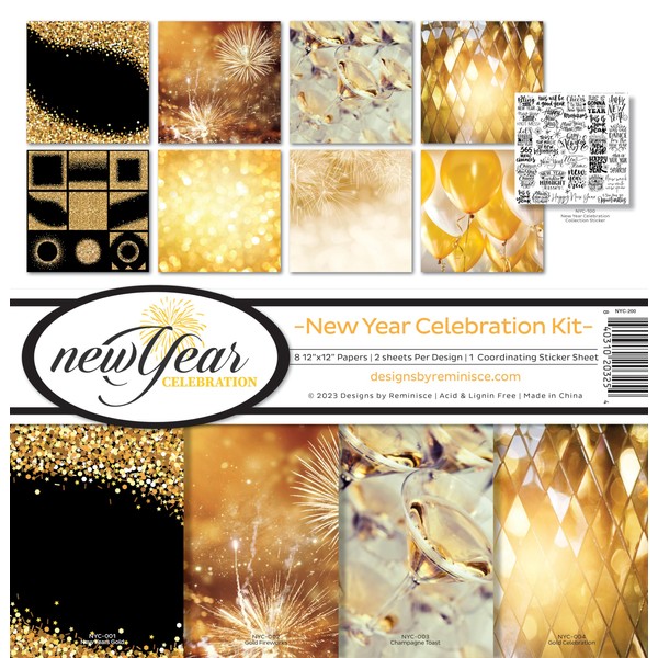 Reminisce New Year Celebration Scrapbook Collection Kit