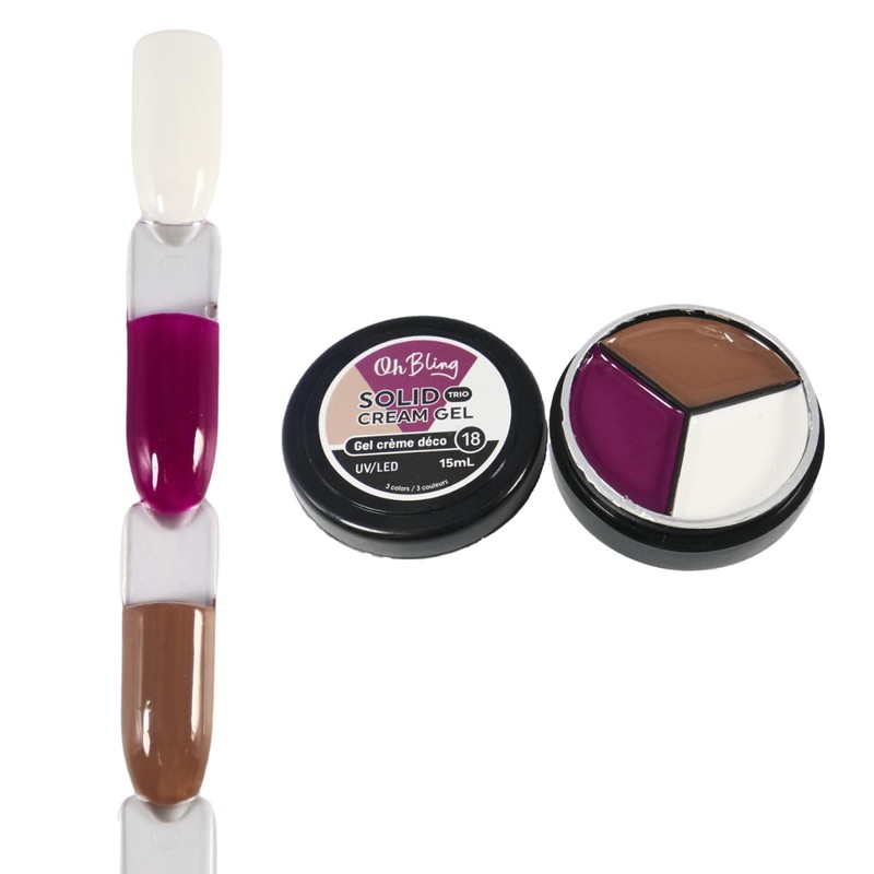 Oh Bling Solid Gel Cream Trio 15mL #18
