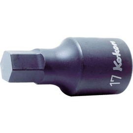 Koken 3/4 (19 mm) SQ. Hex Bit Socket, Total Length: 3.0 inches (75 mm), 1.2 inches (30 mm), 6012M.75-30