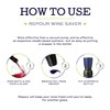 Repour Wine Saver - Wine Preserver and Stopper - Removes
