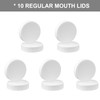 AOZITA 10 Pack REGULAR Mouth Mason Jar Lids for Ball,