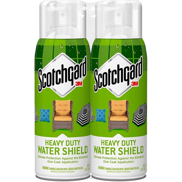 Scotchgard Heavy Duty Water Shield, Repels Water, Two 10.5 Oz Cans (21 Ounces Total)