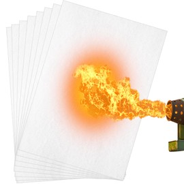 High Temperature Gasket Paper, Ceramic Fibre Furnace Gasket Material Insulation Fireplace Sheet for Pellet Stove, Wood Stove, Boiler, Furnaces, Kiln, Forge DIY Exhaust Gasket, 7"x 10"x1/8"Thick, 8 Pcs