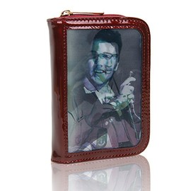 Redfox Women's Elvis Celebrity 3D Effect Design Purse Wallet/Ladies Bifold Style Card Holder Small Size 15x10.5x3.5 cm
