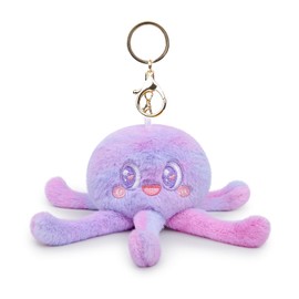 RLOMUTE Keychain Jellyfish Plush Toy Bag Pendant Funny Super Soft Cute Baby Cuddly for Birthday Party Companions Car Home Decor Collectible Gift for kids Boys Girls Christmas