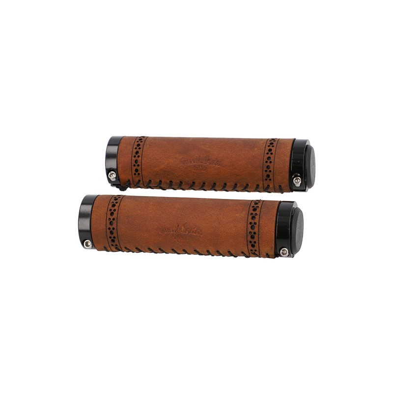 Gusti Sonny C. Genuine Leather Handlebar Grip Bicycle Handle Brown