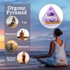 Energy Orgone Pyramid Amethyst Peridot Healing Natural Crystal Reiki Chakra