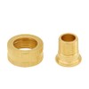 Uenede 2PCS Brass Garden Hose Reducer Swivel Connector 3/4"GHT Female