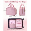 Travel Toiletry Bag, Large Capacity Makeup Organizer, Water-Resistant Make up