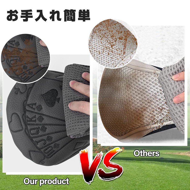 Golf Club Headcovers Poker Design Golf Headcovers Premium Leather Driver