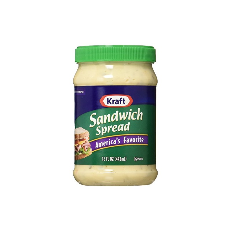 Kraft, Sandwich Spread, 15oz Plastic Jars (Pack of 3)