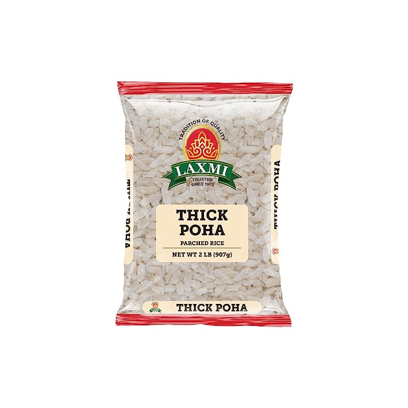 Laxmi Ready-To-Eat Flattened Thick Poha - 32oz