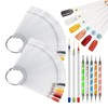 ATOMUS 100pcs Transparent Nail Display Nail Tips Nail Art Tips