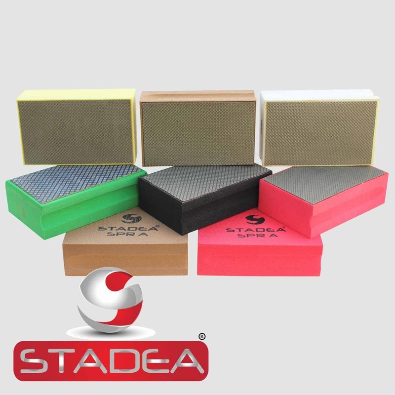 STADEA Diamond Hand Polishing Pad Electroplated Grit 500 for Granite
