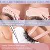 Miuffue Lash Tape for Eyelash Extensions, Silicone Adhesive Eyelash Extension