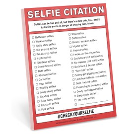 Knock Knock Nifty Note Pad, Selfie Citation