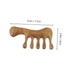 Healeved Wooden Massage Comb Smooth Multi Purpose Comb for Scalp