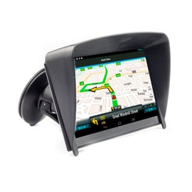 Digicharge 7 Inch GPS Sun Shade Anti Reflection Visor for Garmin Drivesmart 76 Dezl OTR700 780 RV 785 770 Dezlcam Fleet Overlander Catalyst Magellan RoadMate Junsun Shenen Xgody 7'' Truck Sun Screen