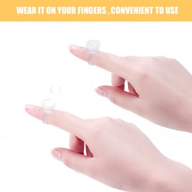 100pcs Ink Rings Cups, Pigment Pigment Container Pigment Ink Cup With Lid Eyebrow Eyelash Extension Nail Art