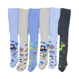TupTam Baby Boys' Knitted Tights Pack of 6 - 62-74