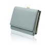 LASIEM Genuine Leather Women's Mini Wallet with Coin Pocket, Three-Fold