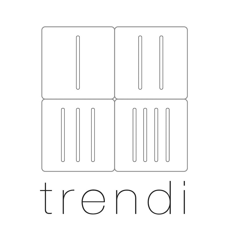 Trendi 2 Gang Artistic Modern Glossy 13 Amp Switched Tactile