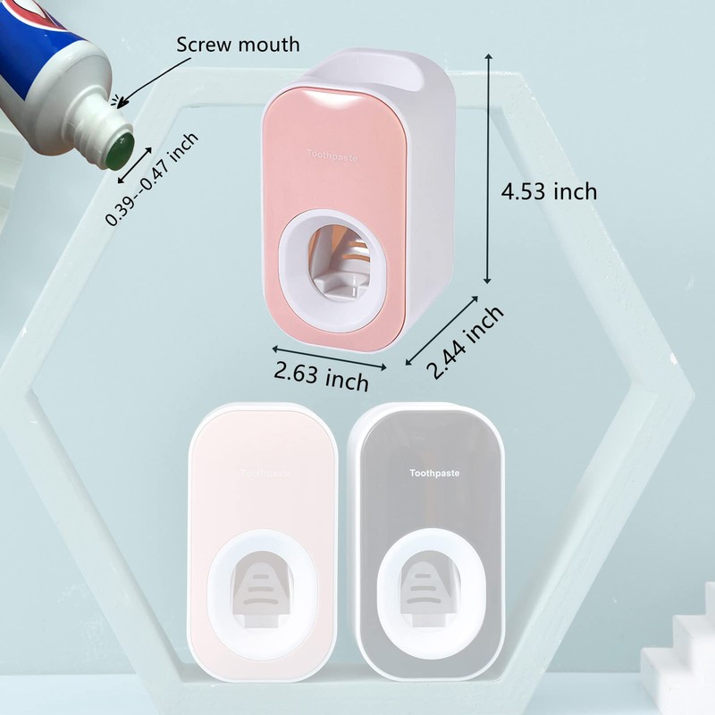 Automatic Toothpaste Dispenser Wall Mounted for Bathroom,Toothpaste Squeezer for Kids
