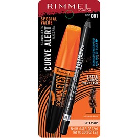 Rimmel ScandalEyes Curve Alert Mascara with ScandalEyes Waterproof Kohl Kajal Liner, 0.41 Fl oz.