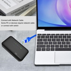 4G Router, 300Mbps Connection, Micro SIM Card Slot, Supports up to 32 Users, Portable and Secure - for Office Travel Home