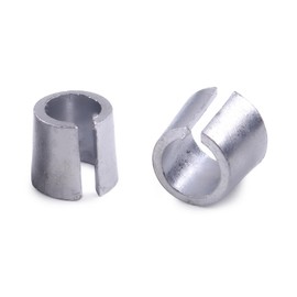 MLAHUIER 1 Pair Car Battery Terminal Shim, Lead Alloy Battery Terminal Adapter for Positive & Negative Post Shim Lead, Universal Battery Terminal Connectors Anode Cathode Sleeves, Car Accessories