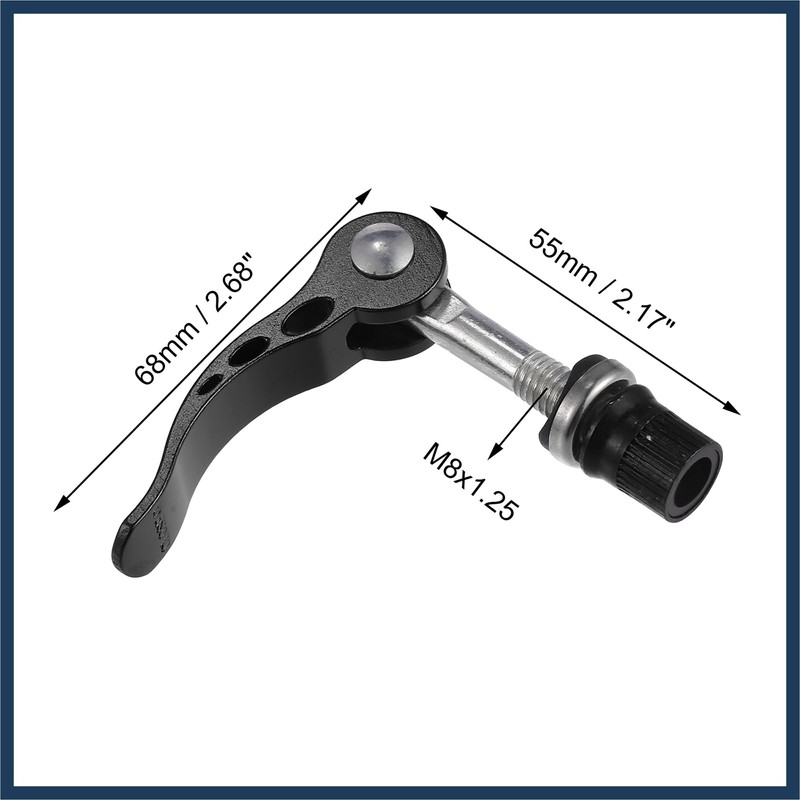 VekAuto 2pcs 8mm Aluminium Alloy Bike Seat Post Quick Release