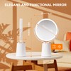 Auxmir Makeup Mirror with Lights, Double Sided 30X/1X Magnifying Mirror,