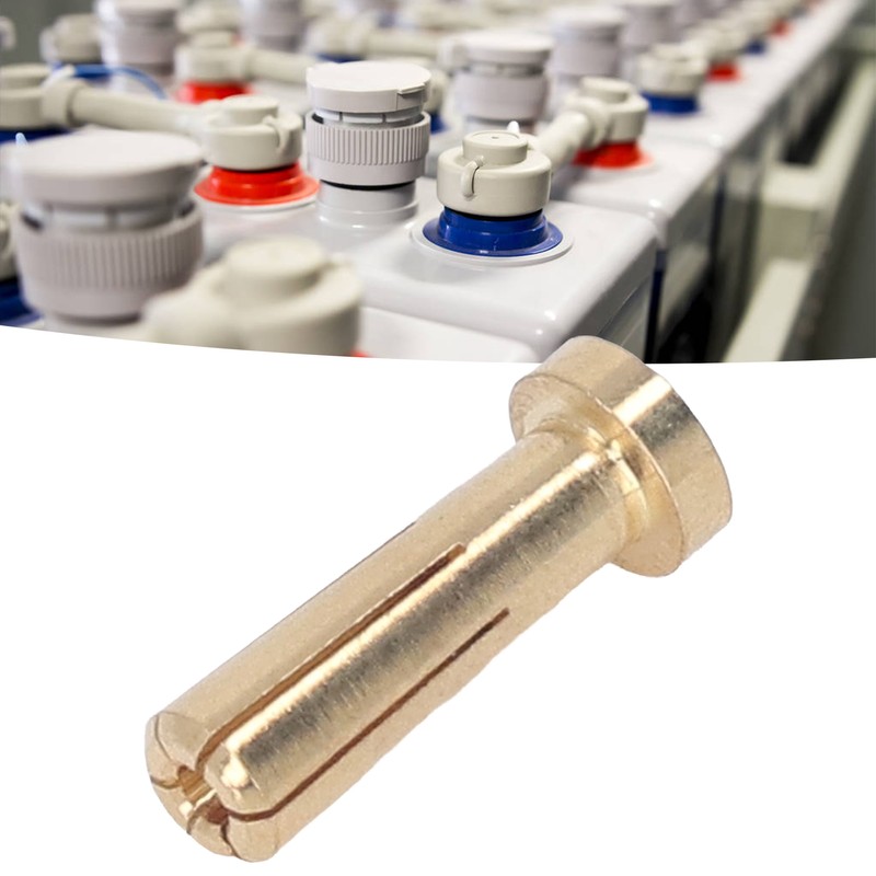 50 Pcs 5mm Battery Connector Plug 5mm Brass High Hardness