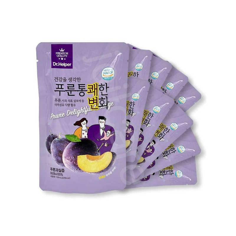 푸룬 통쾌한 변화 100ml 10포/푸룬/식이섬유/쾌변 Prune Satisfying Change 100ml 10