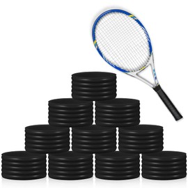 Leitee 10 Pcs Tennis Racket Silicone Racquet Grip Ring Band Non Slip Racket Rubber Ring Absorbent Overgrip in Place for Racquetball Badminton Squash Baseball Bat Handle