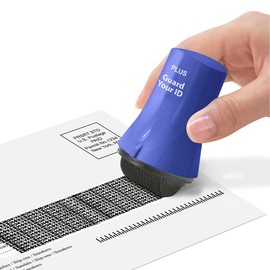 GYID Wide Advanced ID Roller Stamp by Guard Your ID, Privacy Protection and Identity Theft Prevention, As Seen on TV (3-Pack, Blue, Pink, Purple)