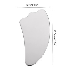 IWOWHERO 1pc Durable Stainless Steel Facial Massage Tool Multi Functional Scraping Board for Face Neck Back Massage Spa Care Smooth Safe Design for Home Use