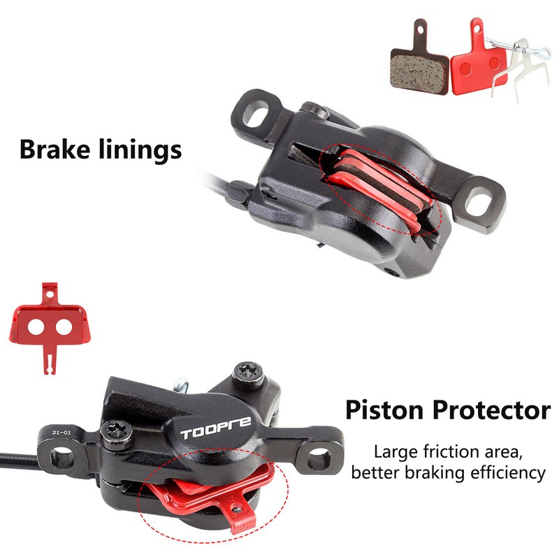 Hydraulic Bike Disc Brake Kit 160mm Disc Brake Rotor Aluminum